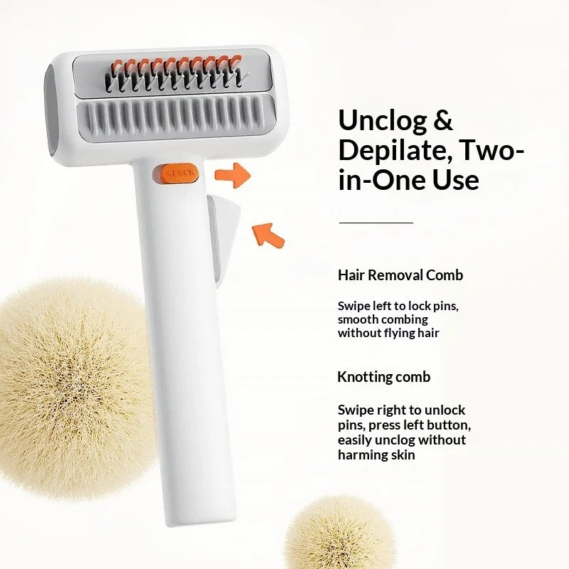 2-in-1 Pro-Groomer & De-Shedding Comb